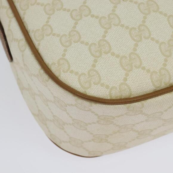 GUCCI GG Supreme Shoulder Bag Pvc White Gold 89 02 077 - Picture 12 of 16
